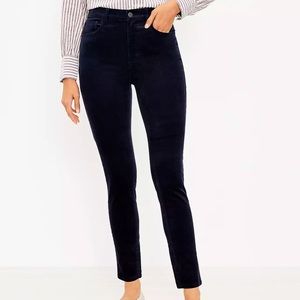 Ann Taylor Loft Skinny Curvy Corduroy Pants NWT Forever Navy Color